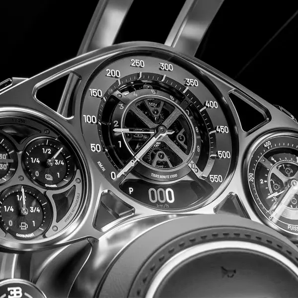A 445 km/h, você espiaria o painel do Bugatti?